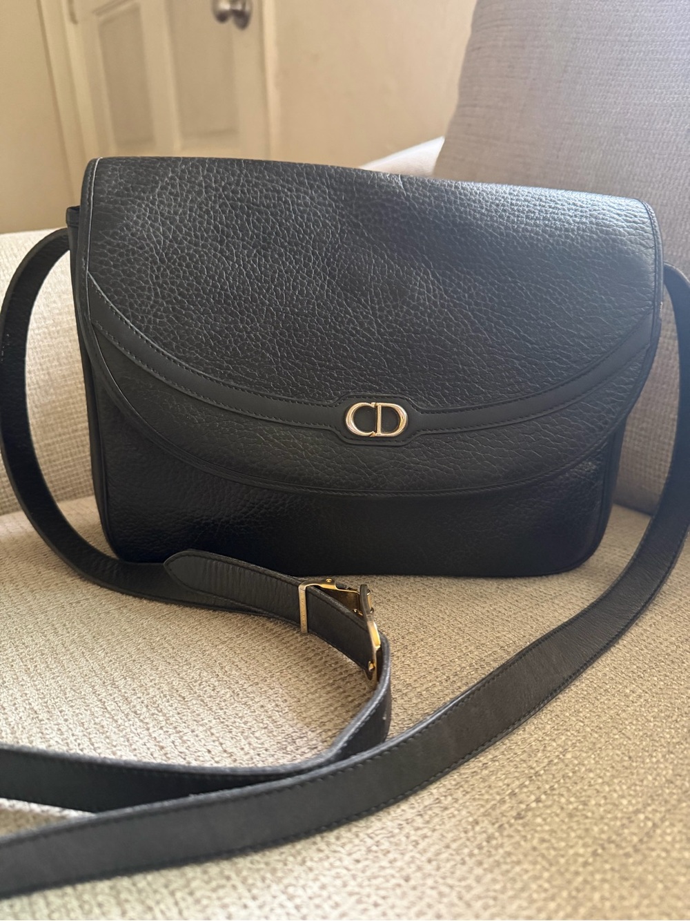 Dior Black Leather Crossbody Bag
